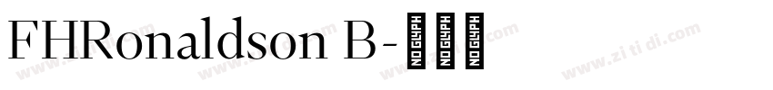 FHRonaldson B字体转换